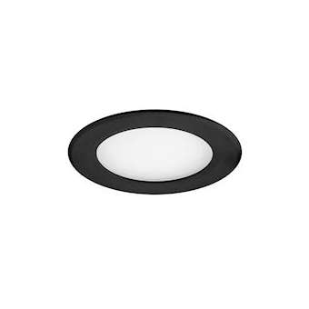 FLAT-ISO-Downlight IP20/65 recouvr., fixe, noir, LED 8W 800lm 3000/4000K(CCT)|Aric-ARI50919
