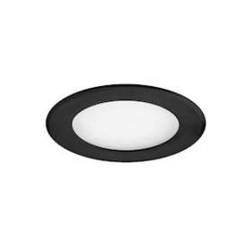FLAT-ISO-Downlight IP20/65 recouvr., fixe, noir, LED 8W 800lm 3000/4000K(CCT)|Aric-ARI50919