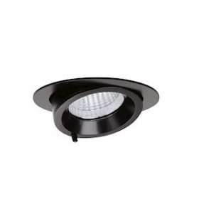 RANDY 2 - Downlight rond, orientable, noir, 70DEG, LED intég 29,3W 4000K 3000lm|Aric-ARI51253