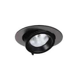 RANDY 1 - Downlight rond, orientable, noir, 50DEG, LED intég 14,4W 4000K 1300lm|Aric-ARI51251