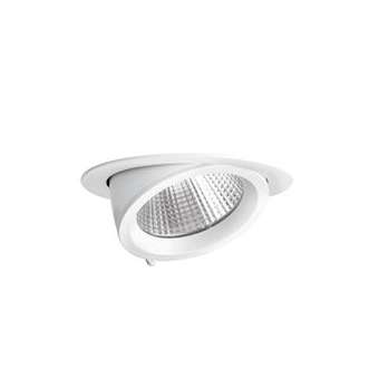 RANDY 3 - Downlight rond, orientable, blanc, 70DEG, LED intég 34W 3000K 3600lm|Aric-ARI50192