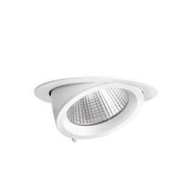 RANDY 3 - Downlight rond, orientable, blanc, 70DEG, LED intég 34W 3000K 3600lm|Aric-ARI50192