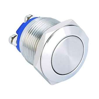 MQ19F-10/S: bouton poussoir OFF-(ON) unipolaire pour découpe D19mm|Mci coupatan-LCI092879