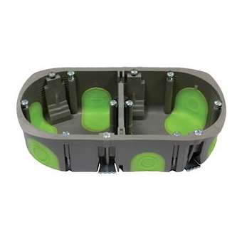 Boîte multiposte d'appareillage R'Box D 67 mm entraxe 71 mm 2 postes 40 mm|Bizline-BIZ500240