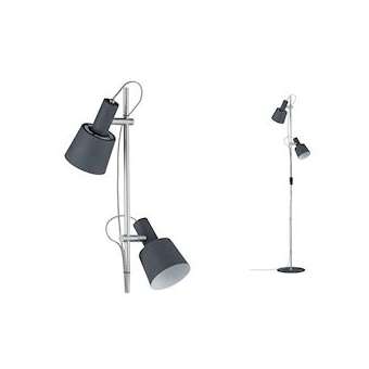 Haldar lampadaire max2x20W E14 Gris foncé Mat 230V Métal|Paulmann-PUA79690