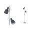 Haldar lampadaire max2x20W E14 Gris foncé Mat 230V Métal