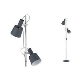 Haldar lampadaire max2x20W E14 Gris foncé Mat 230V Métal|Paulmann-PUA79690
