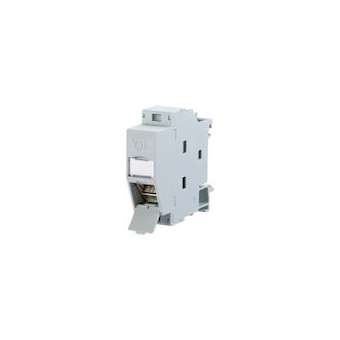 BOITIER RAIL DIN RJ45 CAT6A SORTIE BASSE|Metz Connect-BTE130B117003E
