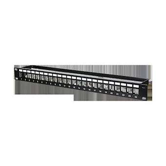 Panneau 24 ports Noir Vide 1U|Metz Connect-BTE1309260029KE