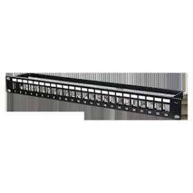 Panneau 24 ports Noir Vide 1U|Metz Connect-BTE1309260029KE