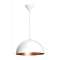 COMO - Suspension E27 60W max, 335mm, acier blanc/int.cuivré, lampe non incl.|Aric-ARI4208