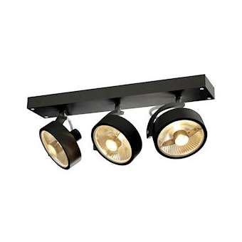 KALU, applique et plafonnier intérieur, triple, noir, GU10/QPAR111, 3x 75W max|SLV-DC51000704