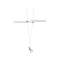 ASMARA, spot pour câble tendu, MR16, 60cm, noir