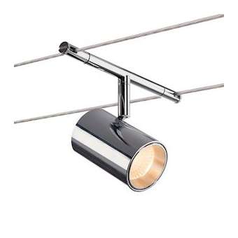NOBLO SPOT, spot pour câble tendu T.B.T. intérieur, chrome, LED, 8,5W, 2700K|SLV-DC51002696