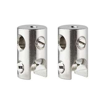 SC L&E Sabot contact pour câbles par 2 max150W/Stange max,300W Chrome 12V|Paulmann-PUA978019