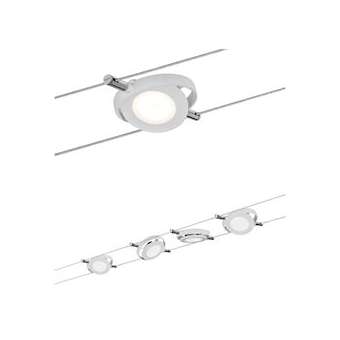 Kit câble DC LED kit RoundMac 4x4W blanc mat 230V/12V DC 36VA métal|Paulmann-PUA94105