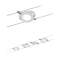 Kit câble DC LED kit RoundMac 4x4W blanc mat 230V/12V DC 36VA métal|Paulmann-PUA94105