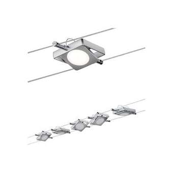 Kit câble DC kit MacLED 5x4W chrome mat 230V/12V DC 36VA métal|Paulmann-PUA94108