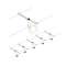 Kit Câble Salt max5x10W GU5,3 Blanc mat/Chrome 12V CC 60VA plastique/Métal|Paulmann-PUA94458