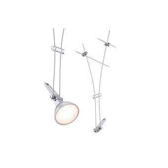 Système câble Spot Comet max1x50W Chrome mat GU5,3 12V Metal|Paulmann-PUA94487