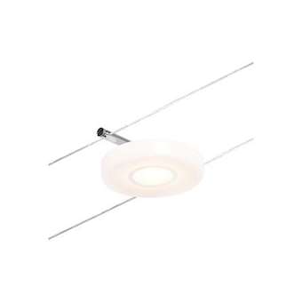 Système câble Spot DiscLED 1x'W Chrome mat/Chrome 12V DC Plastique/Metal 3000K|Paulmann-PUA94427