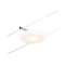 Système câble Spot DiscLED 1x'W Chrome mat/Chrome 12V DC Plastique/Metal 3000K