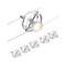 Kit Câble Cardan max5x10W GU5,3 Chrome mat/Chrome 12V CC 60VA plastique/Métal