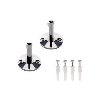 TENSEO, support mural 6 cm, intérieur, pour câble tendu T.B.T, chrome, 2 pièces|SLV-DC5186332