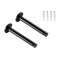 TENSEO, renvois plafond, intérieur, pour câble tendu T.B.T, noir, 2 pièces