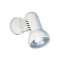 REMORA - Spot sur patère E27 100W max, orient., blanc, a/inter, lampe non incl.