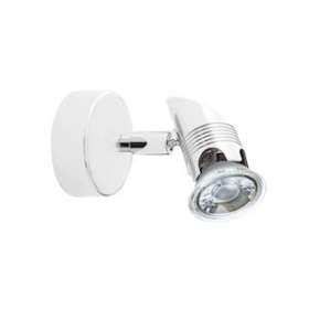COMETE 01 - Spot sur patère GU10, blanc, a/lpe LED 6W 3000K 500lm incl|Aric-ARI0428