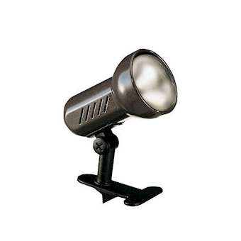 REMORA - Spot à pince E27 100W max, orientable, graphite, lampe non incl.|Aric-ARI0692