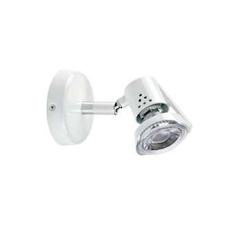 RUBIS - Spot sur patère GU10, blanc, a/lpe LED 6W 3000K 500lm incl|Aric-ARI1373