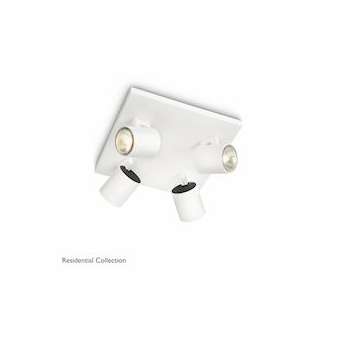 Runner Spot plafonnier max. 4x50W Blanc 230V|Philips Signify-PHI530943112