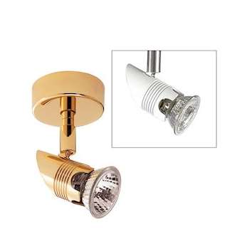 COMETE 01 - Spot sur patère GU10, blanc, a/lpe LED 4W 3000K 400lm incl (VP)|Aric-ARI1107