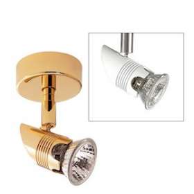COMETE 01 - Spot sur patère GU10, blanc, a/lpe LED 4W 3000K 400lm incl (VP)|Aric-ARI1107