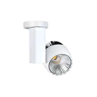 IKAR 01 - Proj. s/patère, blanc, angle 36DEG, LED intég. 40W 3000K 4000lm|Aric-ARI50188