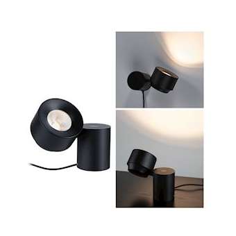 Puric Pane Lampe à poser LED W 3Stepdim Noir/Gris 230V Metal/Plastique|Paulmann-PUA79776