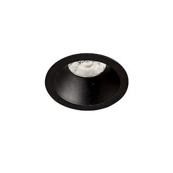 Spot DECO GU10 rond 1 tête fixe, noir mat IP20|Europole-POL26820