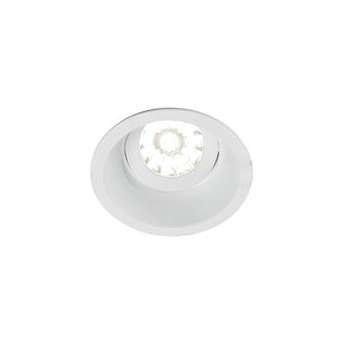Spot DECO GU10 rond 1 tête orientable, blanc mat IP20|Europole-POL26850