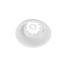 Spot DECO GU10 rond 1 tête orientable, blanc mat IP20|Europole-POL26850