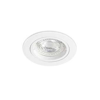 SPEED 50 - Enc.GU10, IP20, rond, fixe, blanc, lpe LED 6W 3000K 470lm incl.|Aric-ARI51168