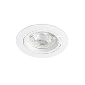 SPEED 50 - Enc.GU10, IP20, rond, fixe, blanc, lpe LED 6W 3000K 470lm incl.|Aric-ARI51168