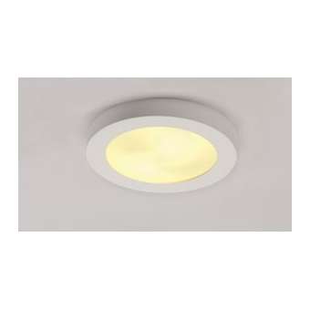 PLASTRA 105, plafonnier intérieur, blanc, E27, 2x 25W max, plâtre|SLV-DC5148001