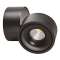 TAHITI - Appl. Mur orient., noir, LED 13W 3000K 1100lm, variable