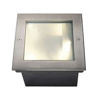 DASAR 255, carré, encastré, asymétrique, inox 316, 34W,3000K|SLV-DC5229383
