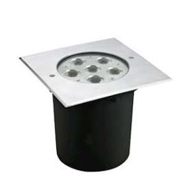 TITAN 3 - 230 carré inox 3000K 536lm 6x2W 30DEG|Europole-POL50422