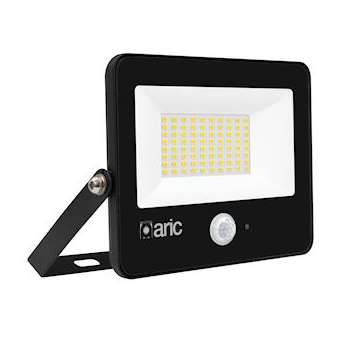 WINK 2 PIR sensor - Proj. Ext. IP65 IK08, noir, LED 110DEG 50,6W 3000K 5000lm|Aric-ARI51304