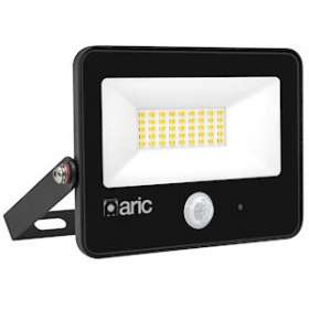 WINK 2 PIR sensor - Proj. Ext. IP65 IK08, noir, LED 110DEG 30W 3000K 3000lm|Aric-ARI51302