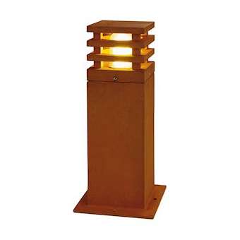 RUSTY 40, borne extérieure, fonte rouillée, E27, 11W max, IP55|SLV-DC5229420